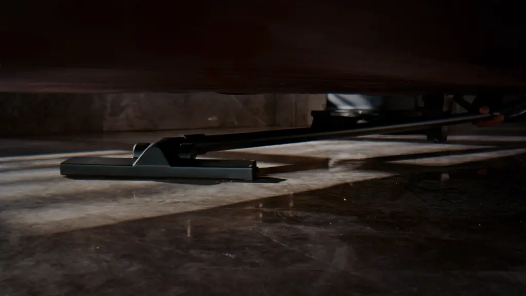 Under tables, chairs and furniture