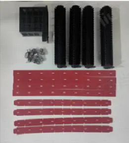 Kit Consumabili CC1: 1 Filtro, 4 Rulli nero, 2 Set tergi rosso