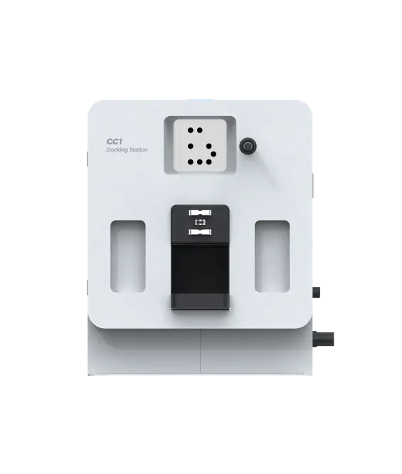 CC1 docking station: automatic charging and water for the scrubber-dryer robot