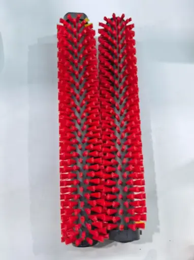 [P-C-C9] Hard Scrubbing Roller Brush Red 2pcs