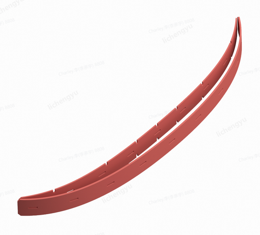 [P-C-C16] Strisce Tergipavimento in Gomma Rossa CC1 (anteriore e posteriore) - 2 pz