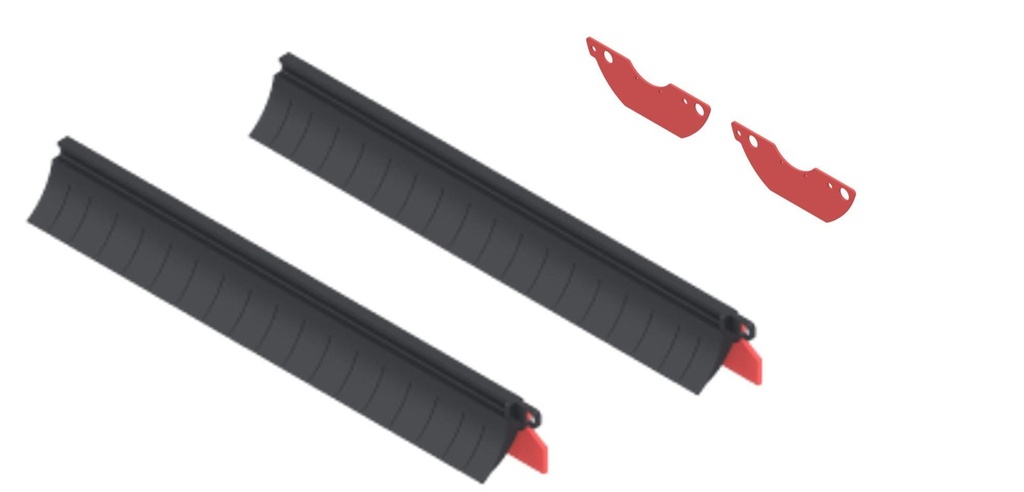 Gomme del vano spazzola a rullo per BG1, rosse