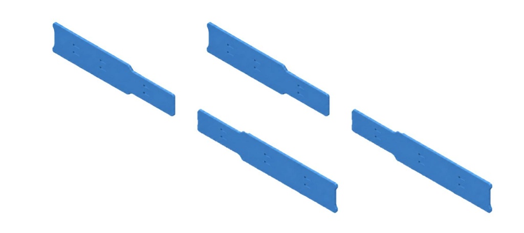 Gomme laterali delle spazzole a disco per BG1, blu in PU